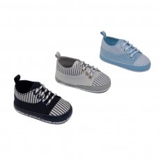 B2288: Striped Trainers (6-15 Months)